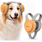 Pawlyra Premium Dog Ear Muffs Noise Protection With 30dB Noise Reduction Rating For Medium To Large Dogs In Muted Amber