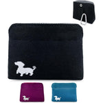 Swaggly Pocket Sized Dog Treat Pouch Extra Small Slim Magnetic Pet Training Bag For Walking And Reward Based Puppy Training Black And Gray