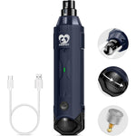 Casfuy 6-Speed Dog Nail Grinder Newest Enhanced Pet Nail Trimmer Rechargeable Electric Grooming Tool For Small Medium And Large Dogs Blue