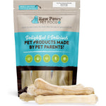 Raw Paws Pet Food 6-Inch Compressed Rawhide Bones For Dogs Long Lasting All Natural Pressed Hide Chews For Aggressive Chewers 5-Count