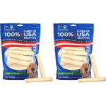Pet Factory 100 Percent Made In USA Beefhide Chip Rolls Thick Long Lasting Dog Chew Bones 5 Inches 44 Count Pack Of 2
