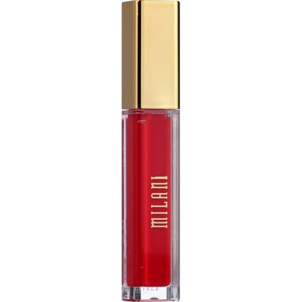 Milani Brilliant Shine Lip Gloss Moisturizing Opaque High Shine Liquid Lip Color 12 Red My Lips 6 Grams