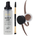 Milani Make It Last Setting Spray And Stay Put Brow Color Combo Pack Dark Brown Pomade Two Point Zero Three Fluid Ounce Spray And Zero Point Zero N...
