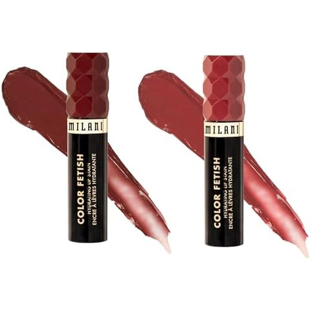 Milani Color Fetish Hydrating Lip Stain Bundle Rose Rising 130 And Mauve Mentality 110 Two Pack 5.29 Millilitre Each
