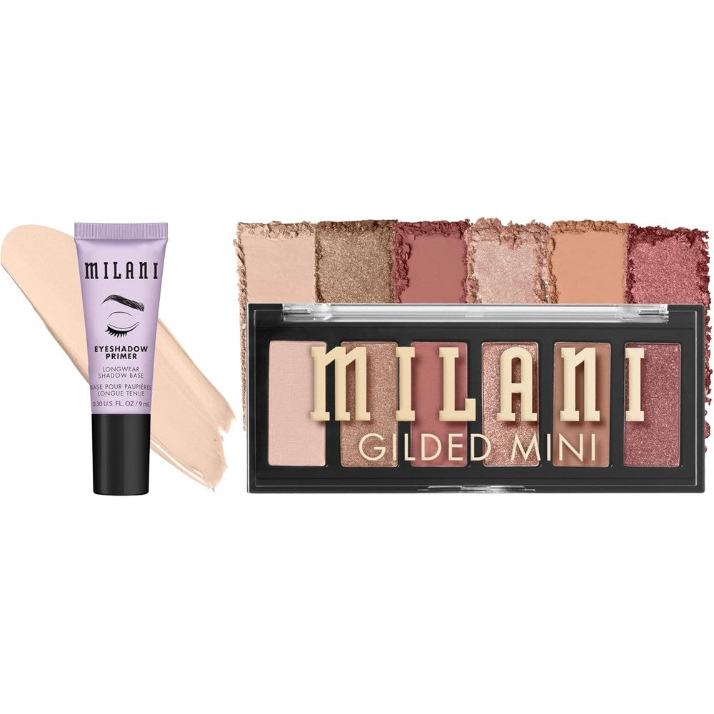 Milani Gilded Mini Eyeshadow Palette And Stay Put Eyeshadow Primer Set In It's All Rose Shade