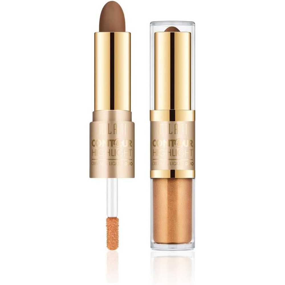 Milani Contour And Highlight Cream And Liquid Duo Dark Deep 05 Professional Sculpting Tool For Defined Facial Features