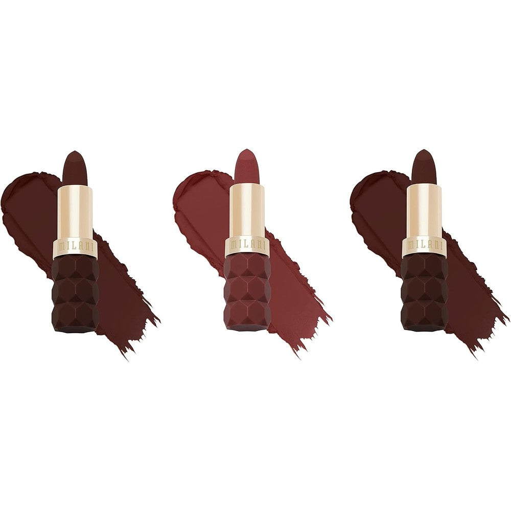 Milani Color Fetish Matte Lipstick Set Of 3 Desire Passion And Sensual Ultra Creamy Hydrating Pigment Rich Lip Colors For All Skin Tones