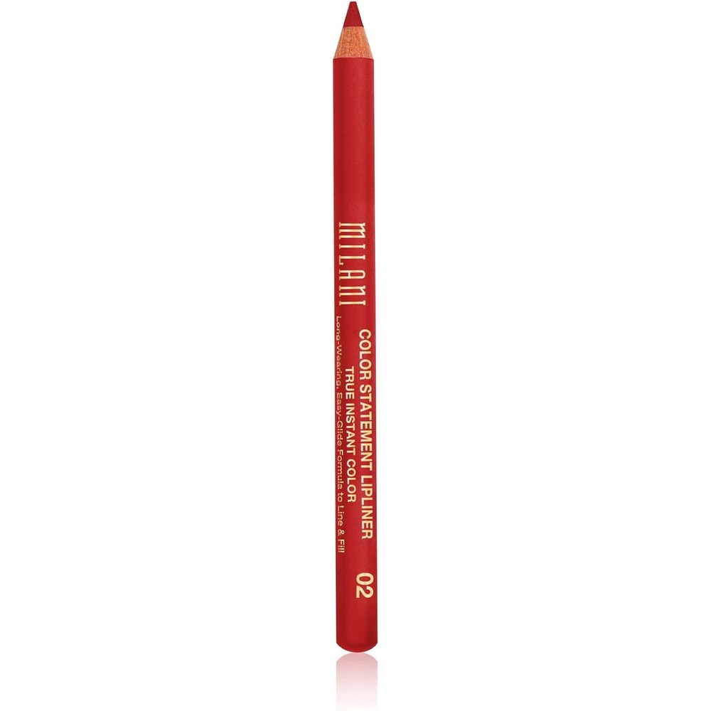 Milani Color Statement Lipliner True Red 0.04 Ounce Cruelty Free Lip Pencil To Define Shape And Fill Lips