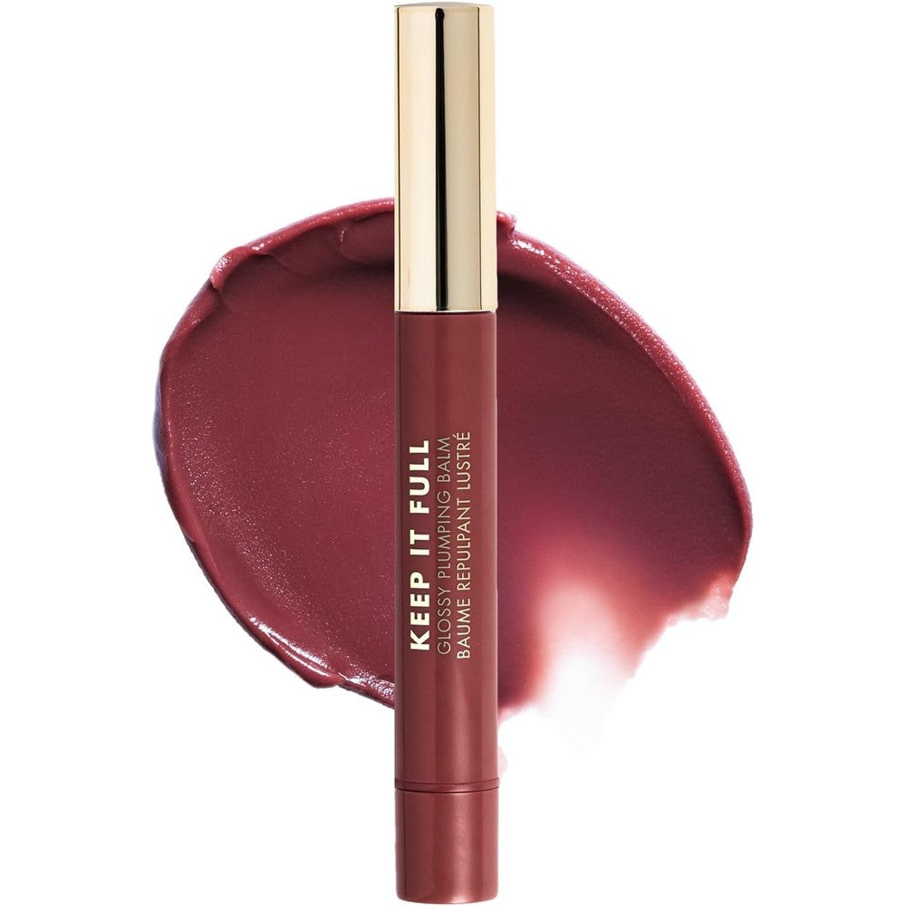 Milani Keep It Full Glossy Plumping Balm Lip Plumper With Peptides For Volume And Hydration Tinted Lip Gloss Shade 180 Jam 0.13 Fluid Ounce