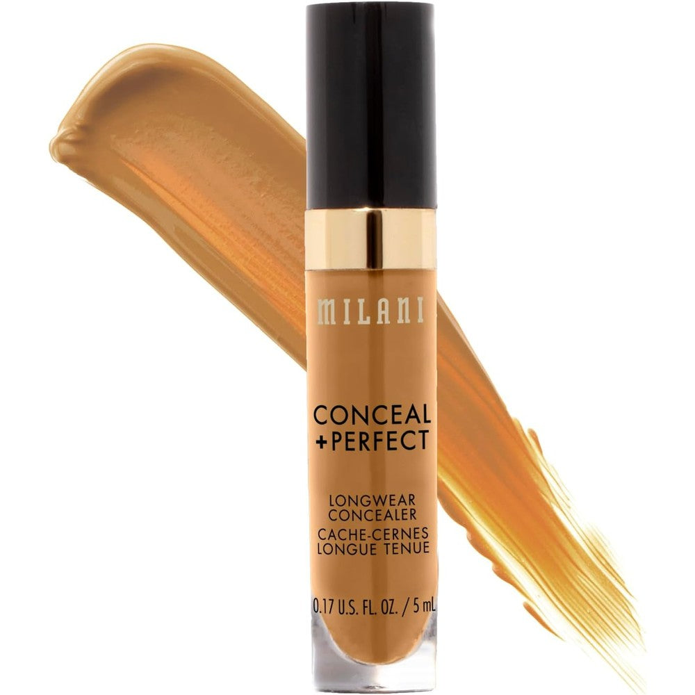 Milani Conceal And Perfect Longwear Concealer Full Coverage Waterproof Formula Deep Tan 5 Milliliters