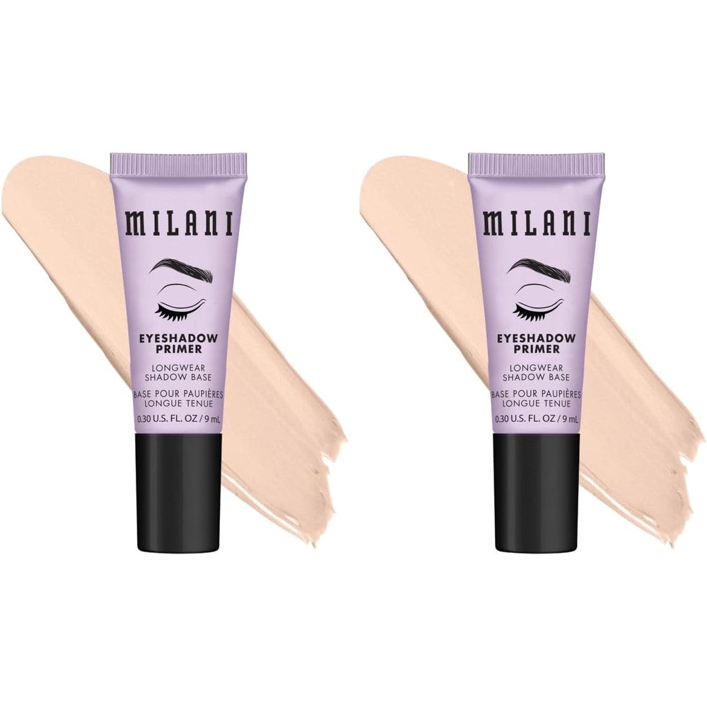 Milani Eyeshadow Primer Clear Lightweight Eye Makeup Base For Crease Proof Longwear Preps Lids For Vibrant Color On All Skin Types 2 Pack 9 Millili...