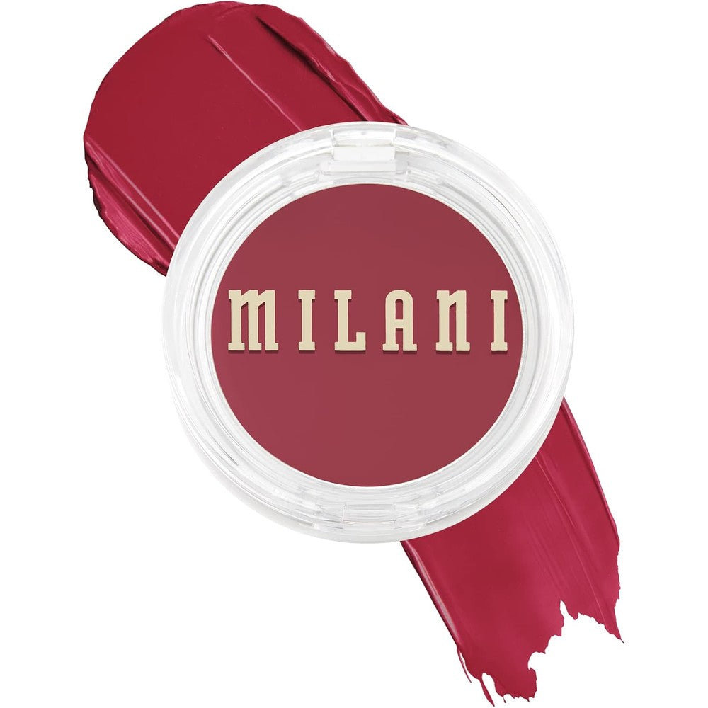 Milani Cheek Kiss Cream Blush For Cheeks And Lips Buildable Cream To Gel Blusher And Multitasking Lip Tint Merlot Moment 140 Size 0.21 Ounce