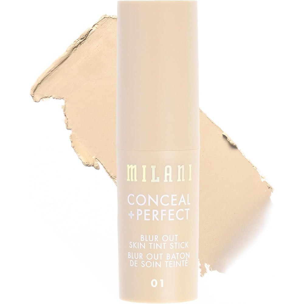 Milani Conceal And Perfect Blur Out Skin Tint Stick Light To Medium Coverage Tinted Moisturizer Shade 01 Very Fair Neutral