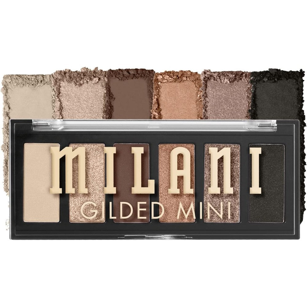 Milani Gilded Mini Eyeshadow Palette With Six Matte And Shimmer Hues Call Me Old Fashioned Highly Pigmented Cruelty Free Compact Eye Makeup