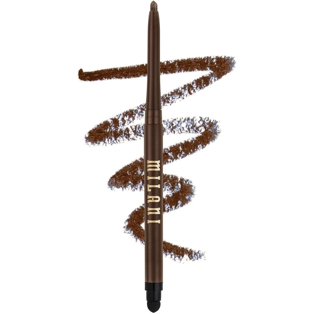Milani Stay Put Eyeliner Pencil Semi-Sweet Long-Lasting Waterproof Self-Sharpening Eye Makeup With Built-In Smudger 0.01 Ounce