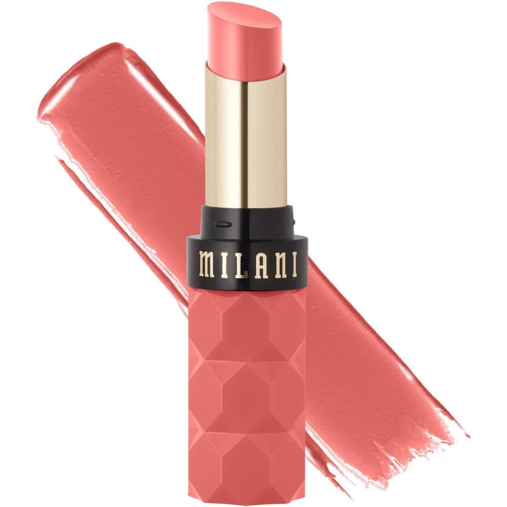 Milani Color Fetish Balm Lipstick In Lustful Hydrating Sheer To Medium Coverage Glossy Finish 3 Grams
