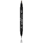 Milani Eye Tech Define 2-In-1 Brow And Eyeliner Felt-Tip Pen, Dark Brown And Black, 0.04 Fluid Ounce