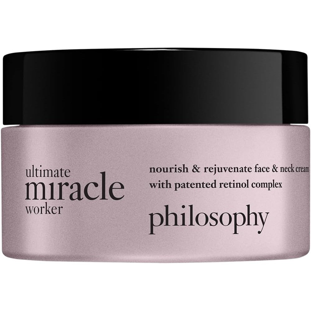 Philosophy Ultimate Miracle Worker Nourish And Rejuvenate Face And Neck Cream With Patented Retinol Ceramides And Peptides 0.5 Ounce