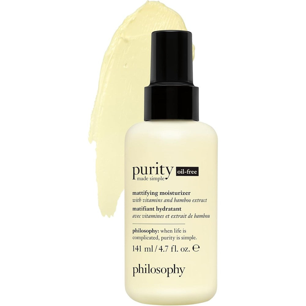 Philosophy Purity Made Simple Oil Free Mattifying Moisturizer With Bamboo Extract And Vitamins C And E 4.7 Fluid Ounces