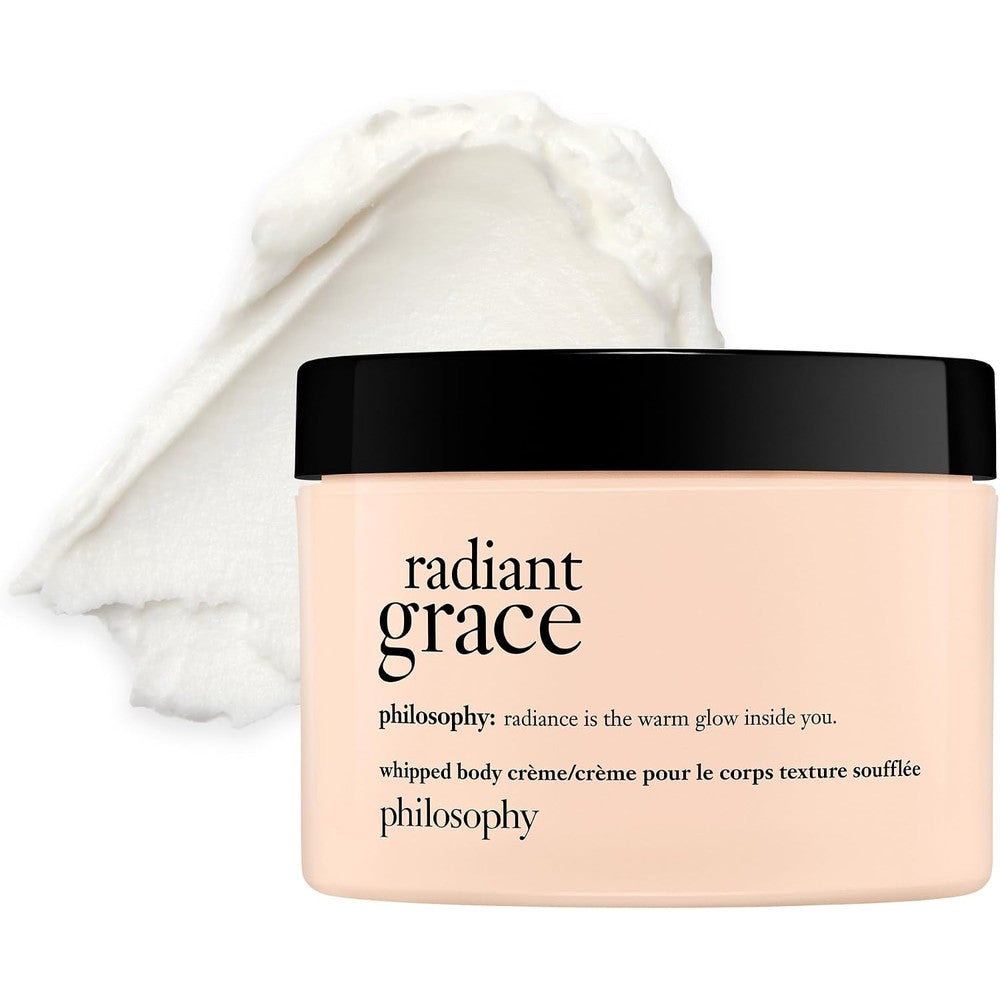 Philosophy Radiant Grace Whipped Body Crème Luxury Scented Body Lotion With Jasmine Black Cherry And Sandalwood 8 Fluid Ounce