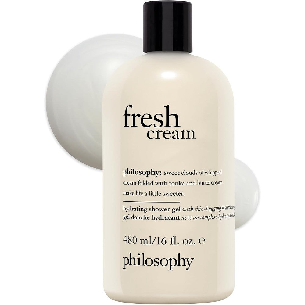 Philosophy Fresh Cream Hydrating Shower Gel With Notes Of Vanilla Whipped Cream And Tonka Bean 16 Fluid Ounce