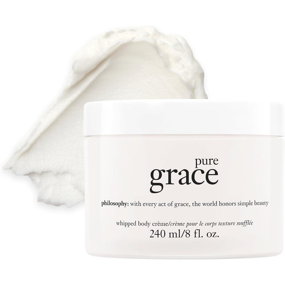 Philosophy Pure Grace Whipped Body Crème Luxury Scented Body Moisturizer With Shea Butter And Natural Oils 8 Fluid Ounce