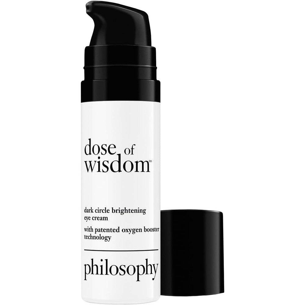 Philosophy Dose Of Wisdom Dark Circle Brightening Eye Cream With Vitamin C Hyaluronic Acid And Caffeine 0.5 Fluid Ounce