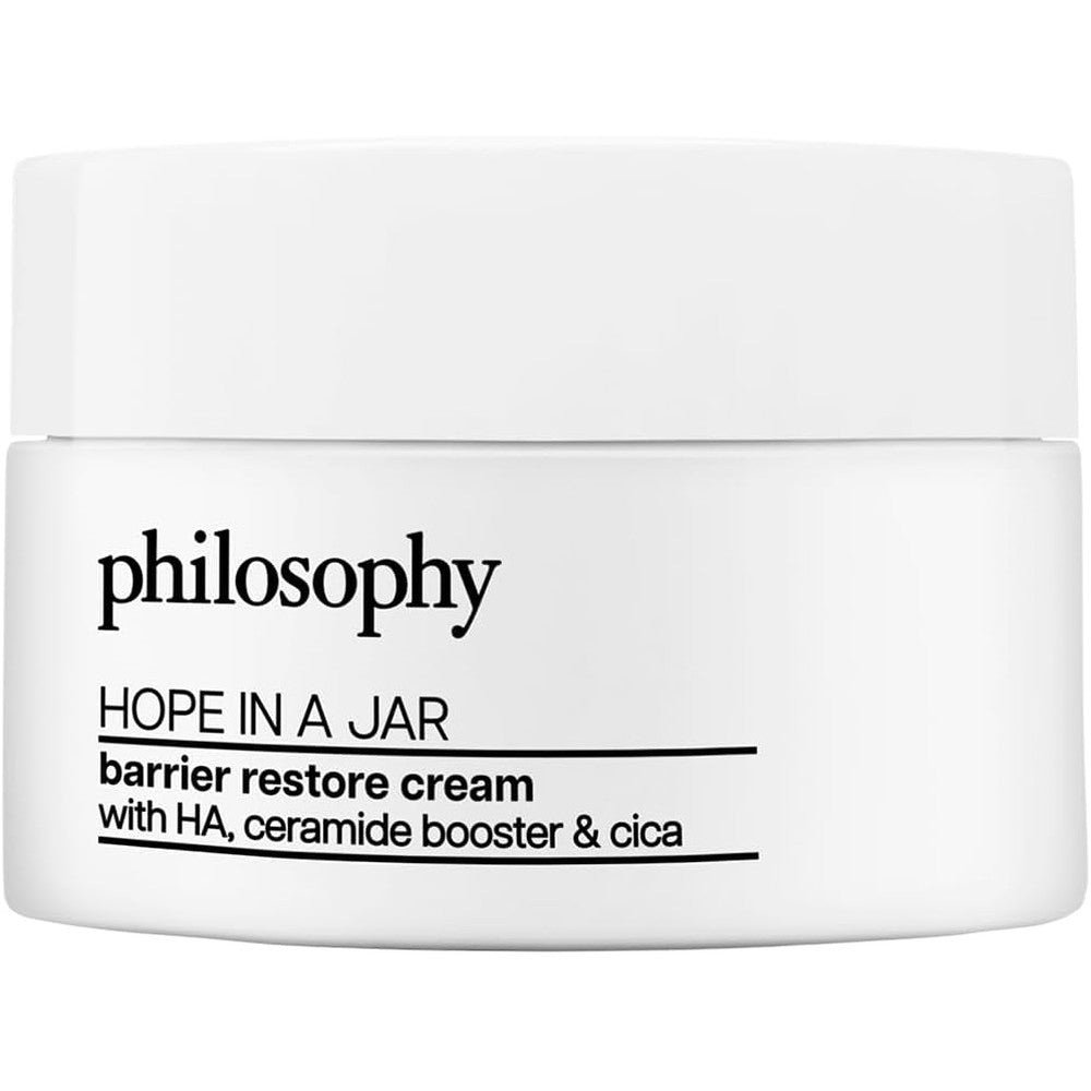 Philosophy Hope In A Jar Barrier Restore Cream With Hyaluronic Acid Complex Cica And Ceramides Intensely Hydrating Moisturizer 2 Ounce