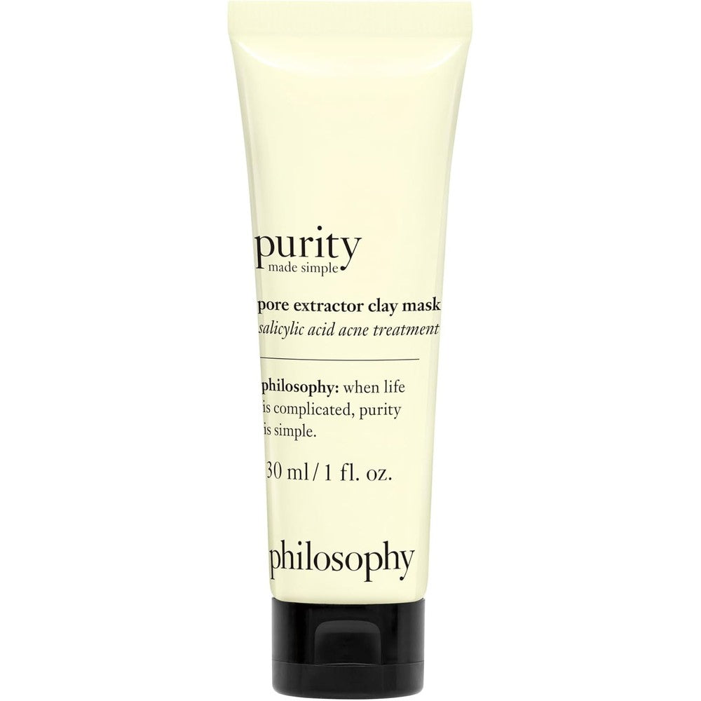 Philosophy Purity Made Simple Pore Extractor Exfoliating Clay Face Mask With White Kaolin Clay And Salicylic Acid 1 Fluid Ounce