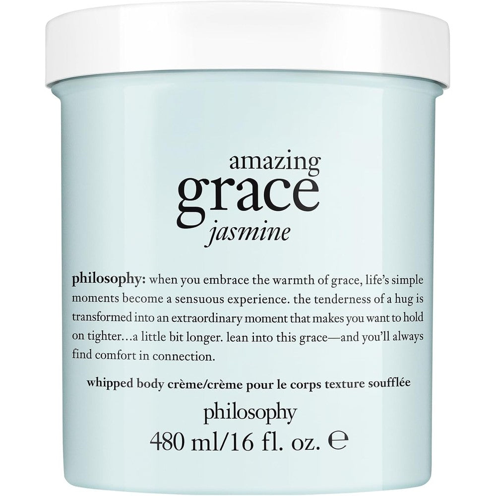 Philosophy Amazing Grace Jasmine Whipped Body Creme Luxury Scented Body Lotion With Shea Butter And Natural Oils Sixteen Fluid Ounces