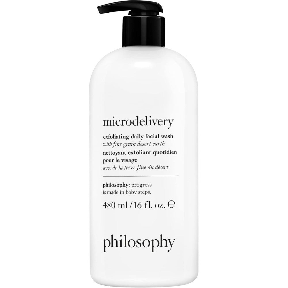 Philosophy Microdelivery Exfoliating Daily Facial Wash With Fine Grain Desert Earth And Gentle Amino Acids For Smooth Skin 16 Fluid Ounces