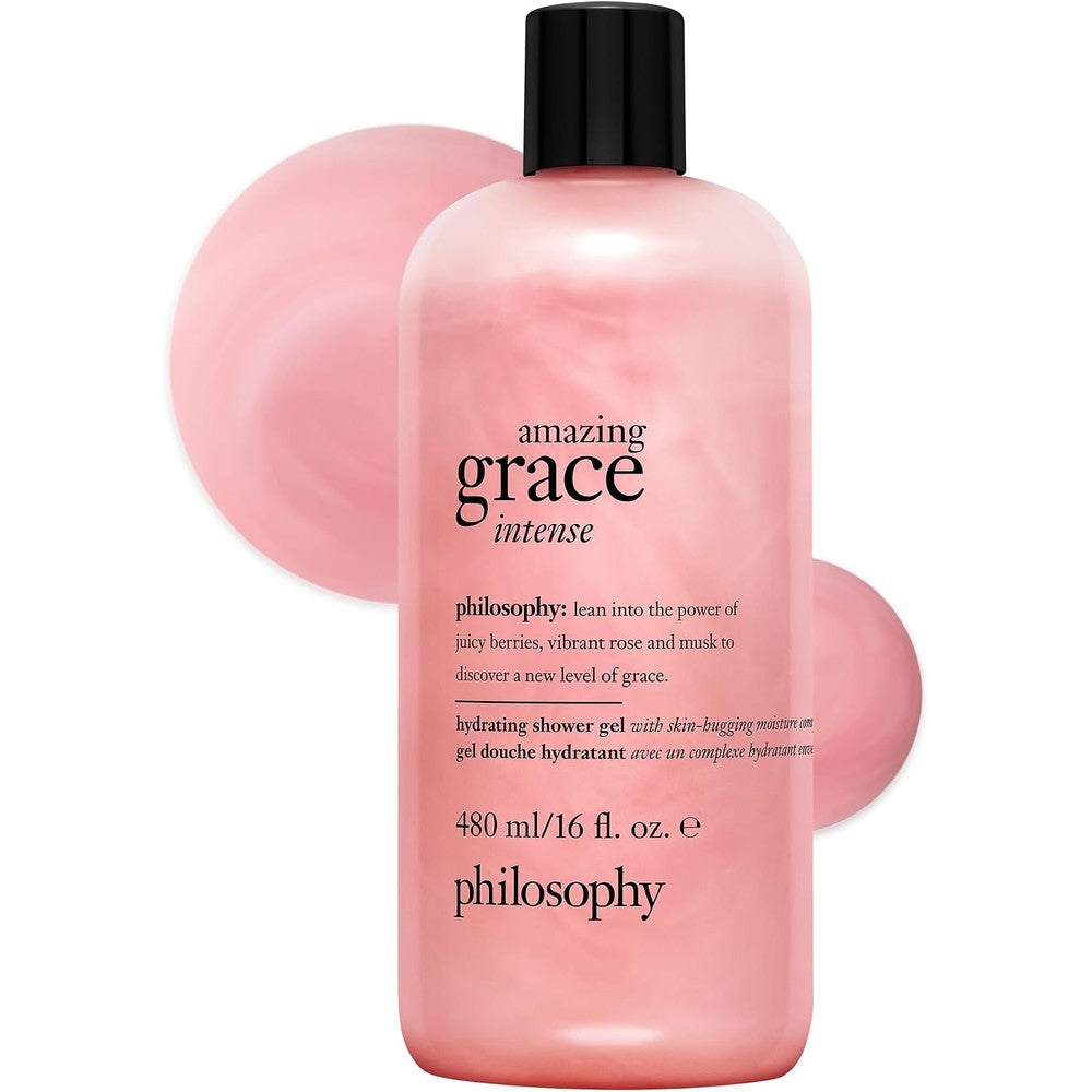 Philosophy Amazing Grace Intense Hydrating Bath And Shower Gel Vegan Formula Cleanser For Dry Skin 16 Fluid Ounce