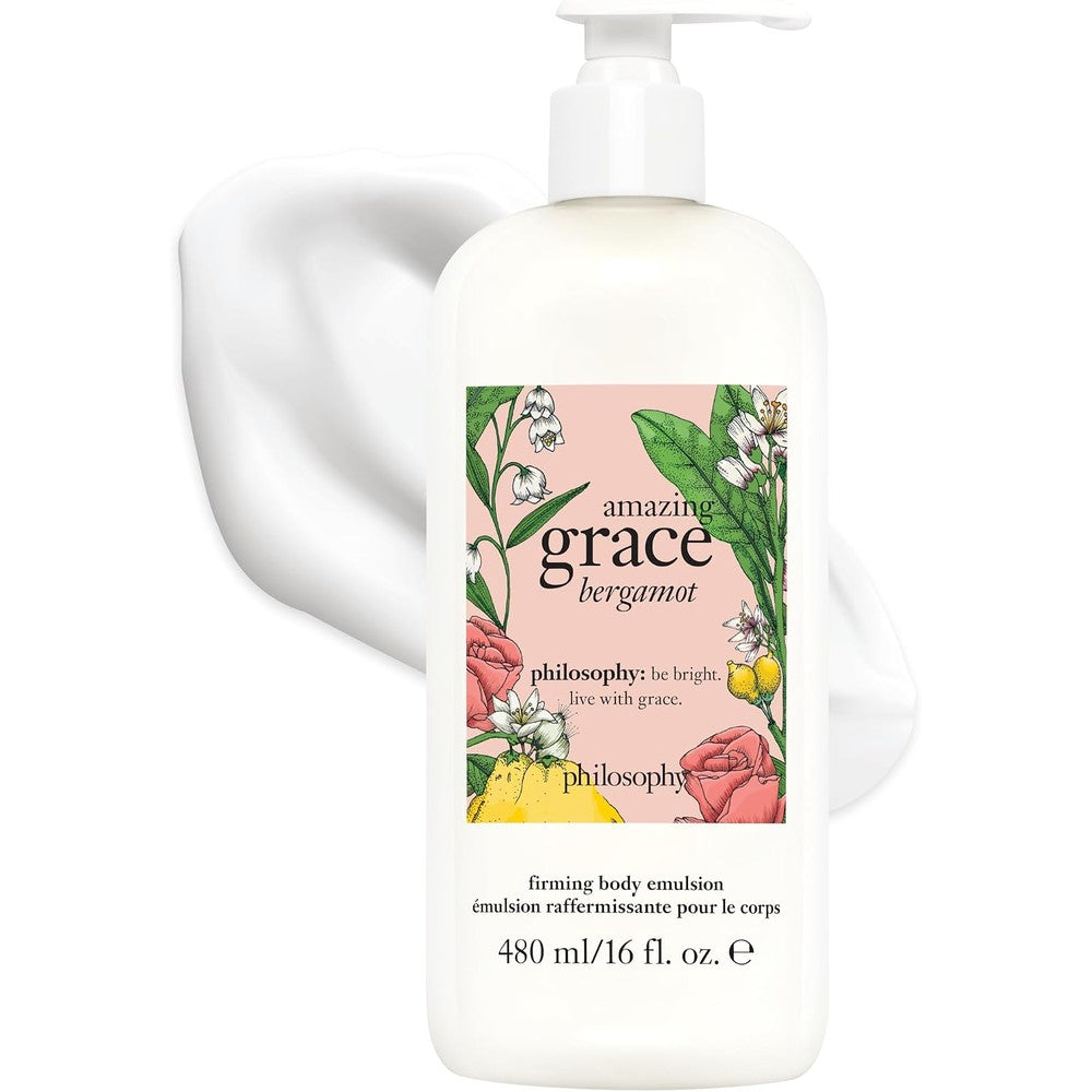 Philosophy Amazing Grace Bergamot Firming Body Emulsion Luxury Scented Body Lotion For All Skin Types 16 Fluid Ounces