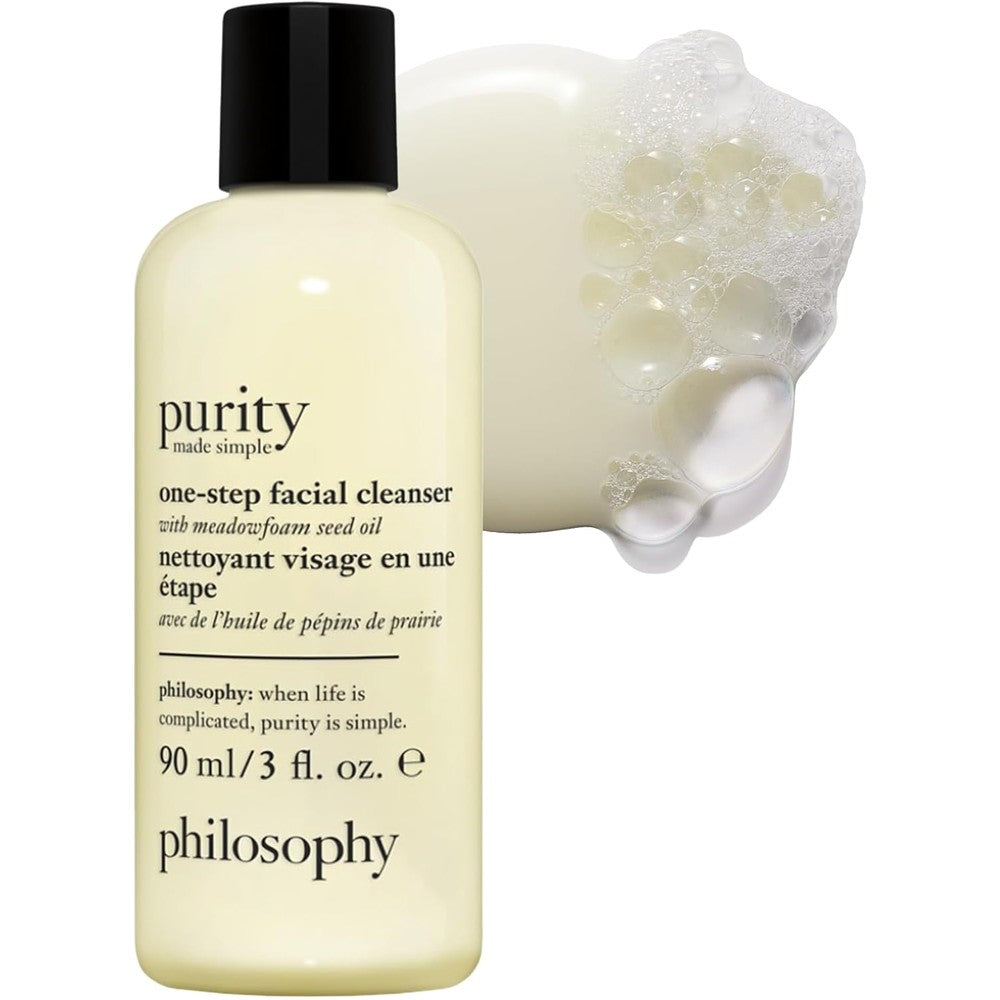 Philosophy Purity Made Simple One Step Facial Cleanser With Meadowfoam Seed Oil For Gentle Deep Cleansing And Makeup Removal Three Fluid Ounces