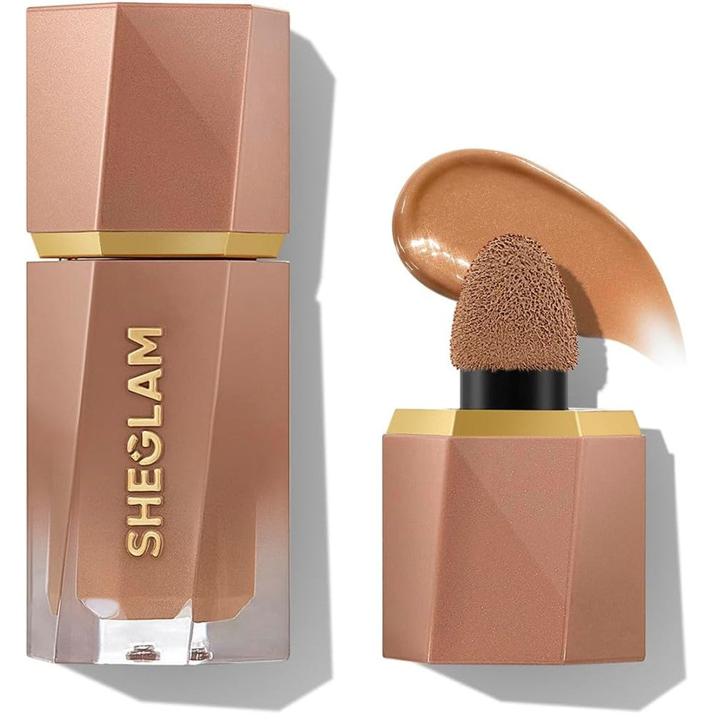 Sheglam Sun Beam Shimmer Liquid Bronzer Toffee 5.2 Milliliters Highly Pigmented Cream Formula For Natural Sun Kissed Glow