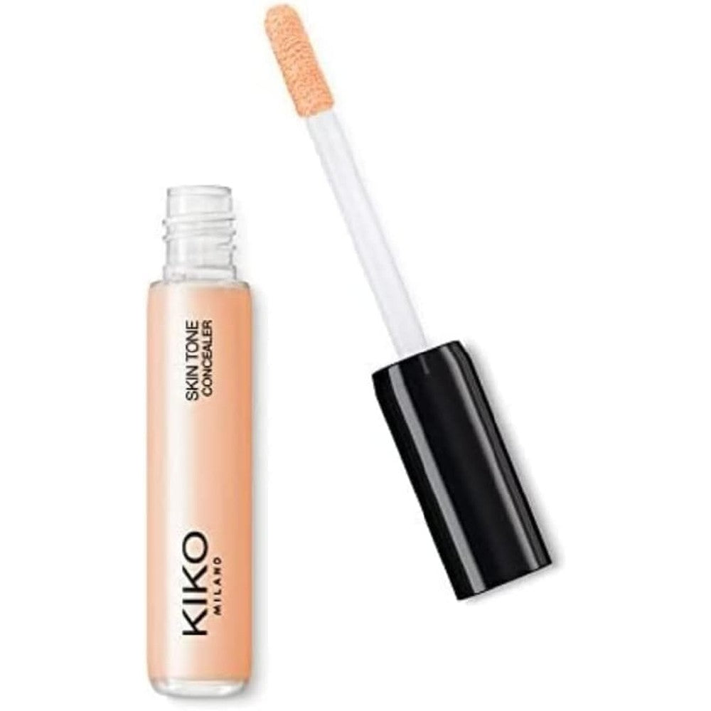 Kiko Milano Skin Tone Concealer 04 Natural Fluid Smoothing Liquid Concealer With Natural Finish For Dark Circles And Blemishes 3.5 Milliliters