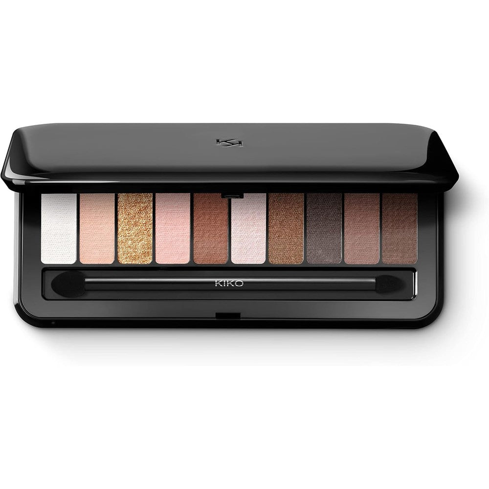 KIKO Milano Soft Nude Eyeshadow Palette 02 Warm Tones 10 Multi Finish Eyeshadows 7.5 Grams