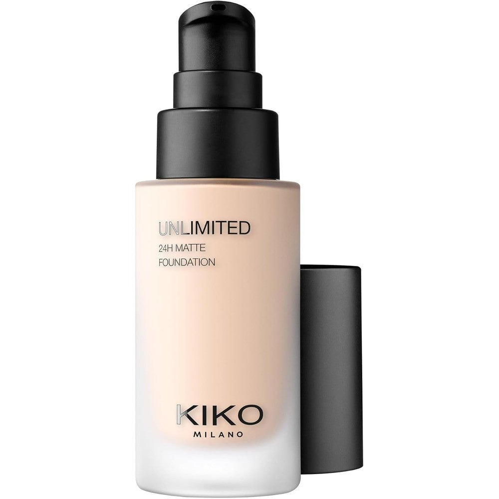 Kiko Milano Unlimited 24H Matte Foundation 1 NG Neutral Gold Long Lasting Liquid Foundation 30 Milliliter