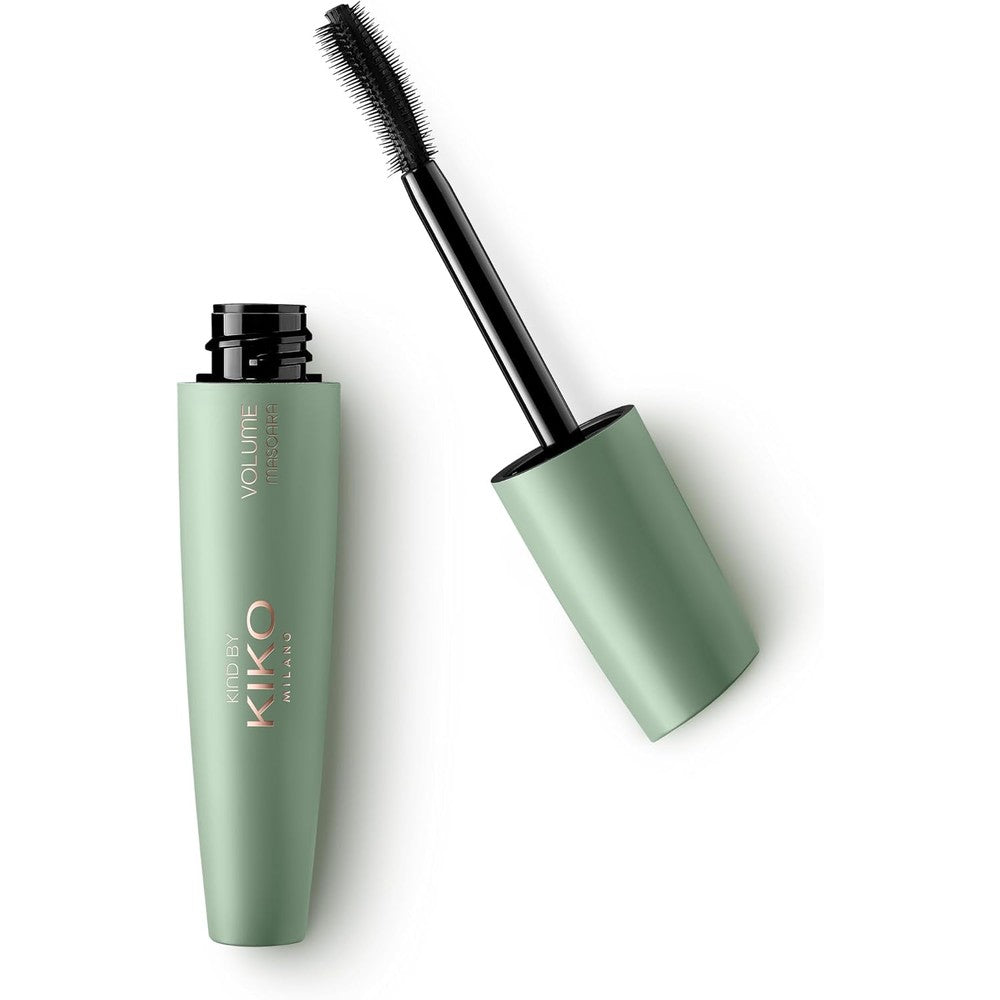 KIKO Milano Volumeyes Plus Volume Enhancing Active Mascara For Visibly Thicker Clump Free Lashes With K2 Prolash Complex 01 Black 11 Milliliters