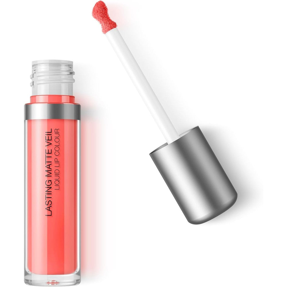 KIKO Milano Lasting Matte Veil Liquid Lip Colour Long Lasting Lightweight Transfer Proof Liquid Lipstick Shade 10 Magnetic Coral 3 Milliliters