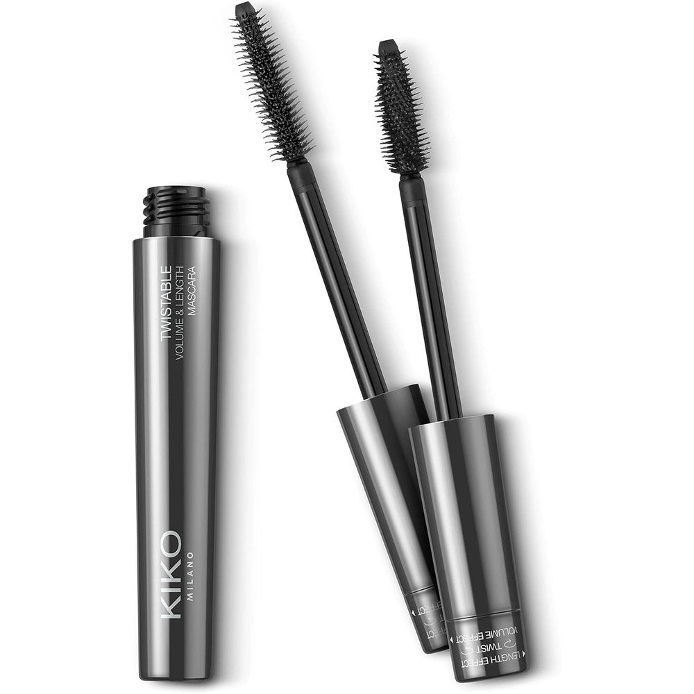 KIKO Milano Twistable Volume And Length Mascara Two In One Defining And Volumizing Intense Black Lash Enhancer Seven Point Five Milliliters