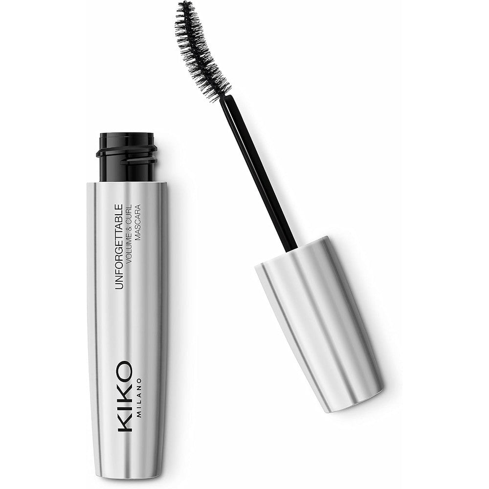 KIKO Milano Unforgettable Volume And Curl Mascara For Long Lasting Lash Shaping And Definition With Anatomical Curved Brush In Black