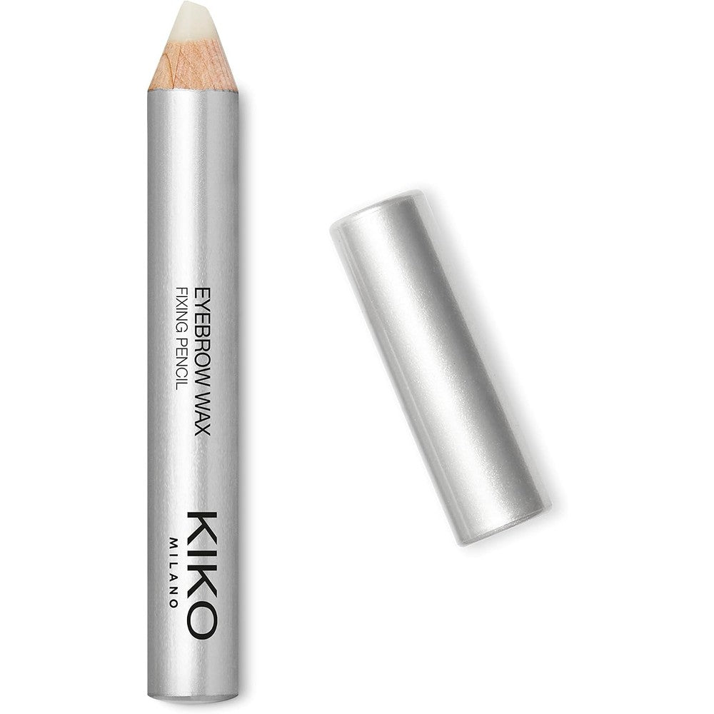 Kiko Milano Eyebrow Wax Fixing Pencil Long Lasting Invisible Brow Taming And Shaping Wax Stick Neutral White Colorless Formula 1.5 Grams