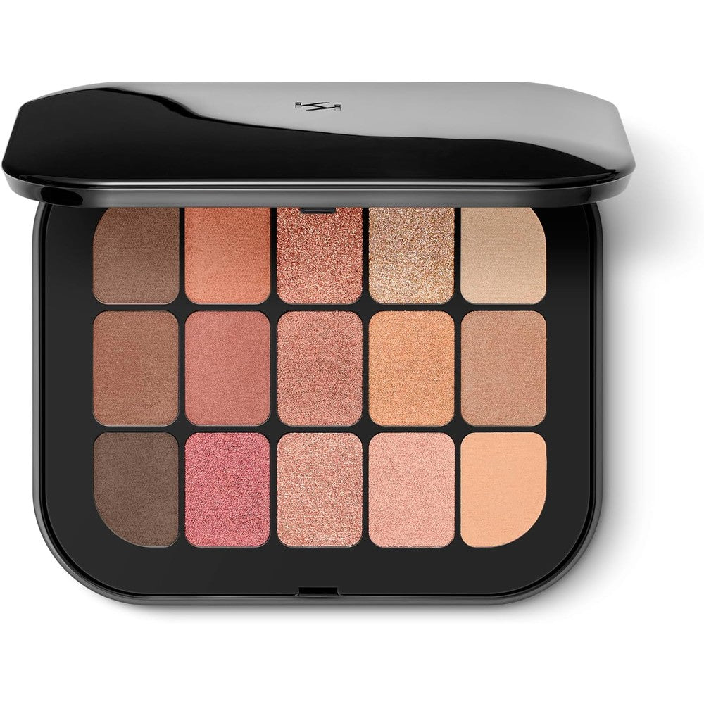 Kiko Milano Master Eyeshadow Palette 02 Touch Of Glamour With 15 Matte And Metallic Finishes For Professional Multi Dimensional Eye Makeup