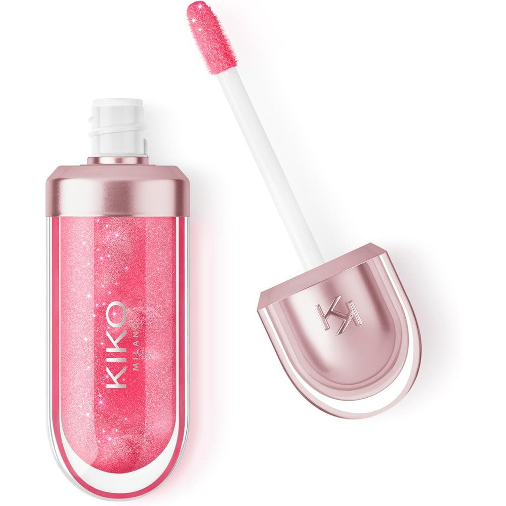Kiko Milano 3D Hydra Lip Oil Hydrating Nourishing High Shine Lip Treatment Moisturizing Formula With Vitamin E 04 Cherry Cherry 6.5 Milliliters