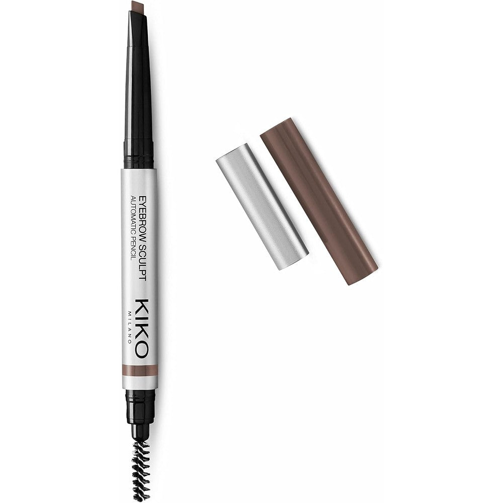 Kiko Milano Eyebrow Sculpt Automatic Pencil With Chisel Tip And Spoolie Brush For Defined Eyebrows Shade 05 Deep 0.25 Grams