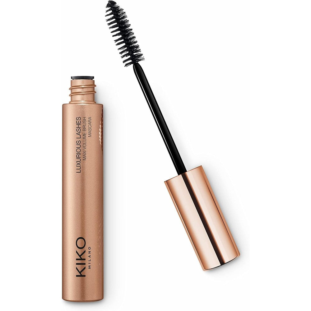 Kiko Milano Luxurious Lashes Maxi Volume Brush Mascara Lash Reshaping Formula Black 12 Milliliters