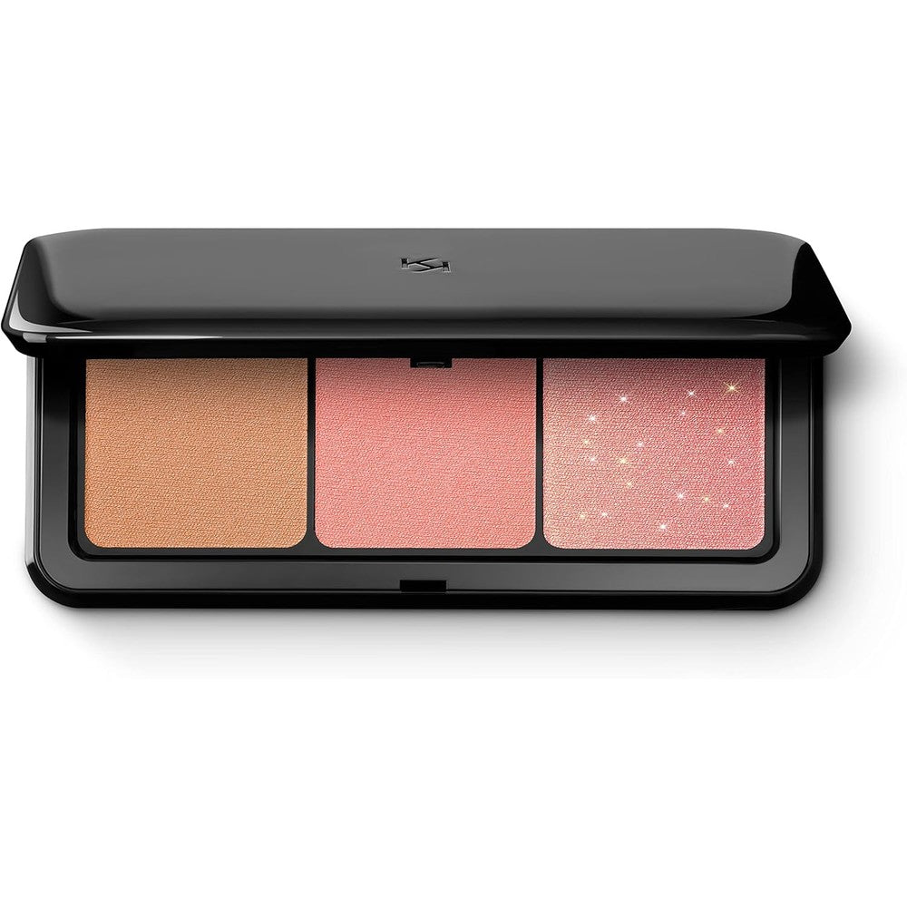 Kiko Milano Multi Finish Trio Blush And Bronzer Palette 1 Bronzer And 2 Blushes Matte And Metallic Finishes 01 Coral