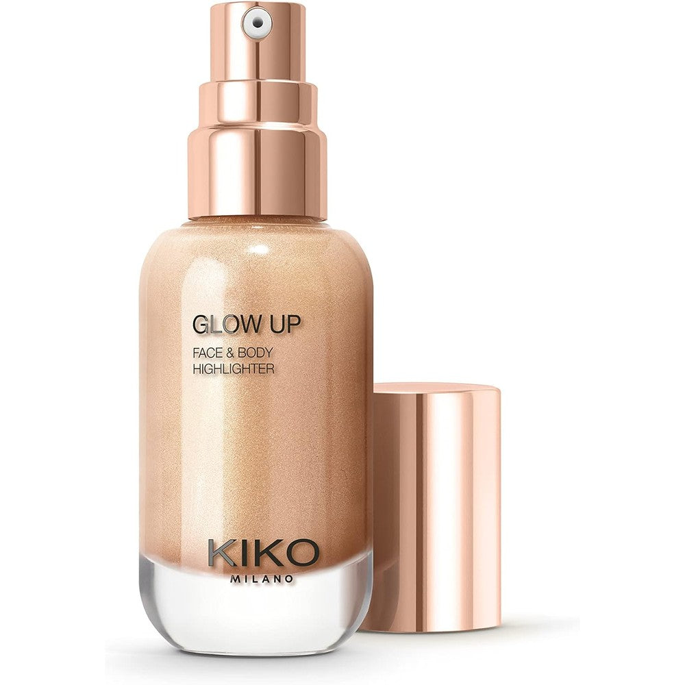 KIKO Milano Glow Up Face And Body Highlighter Transfer Proof Liquid Illuminator With Metallic Finish 30 Fluid Ounce