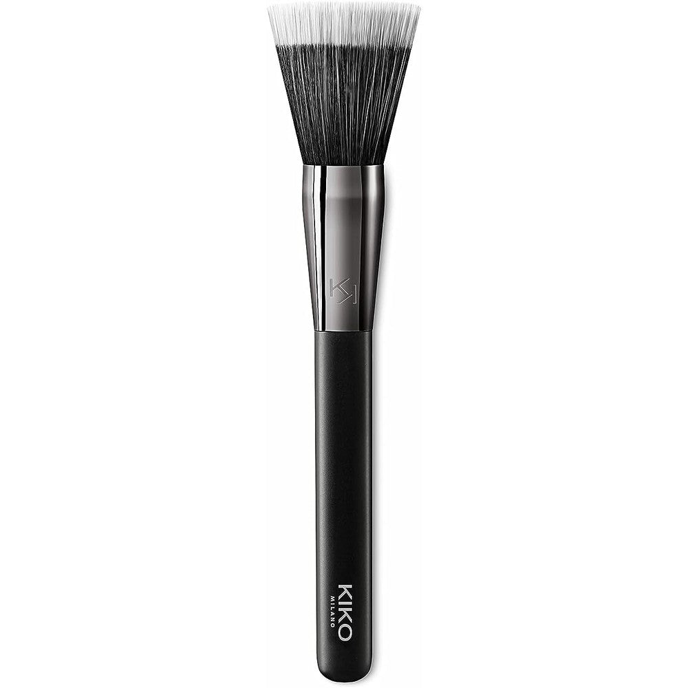 Kiko Milano Face 04 Stippling Foundation Brush Cone Shaped Makeup Tool With Synthetic Bristles For Liquid Cream Foundation One Count